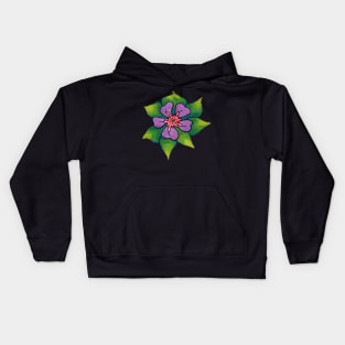 Watercolor Tropical Flower Kids Hoodie